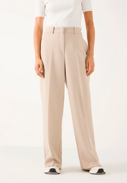 More &amp; More Pale Stone Women Straight Trousers SKU: 61084052_M0064 Image 01
