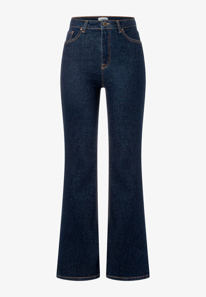 More &amp; More Rinse Wash Denim Dark Blue Women Bootcut Jeans SKU: 61084252_M0970 Image 05