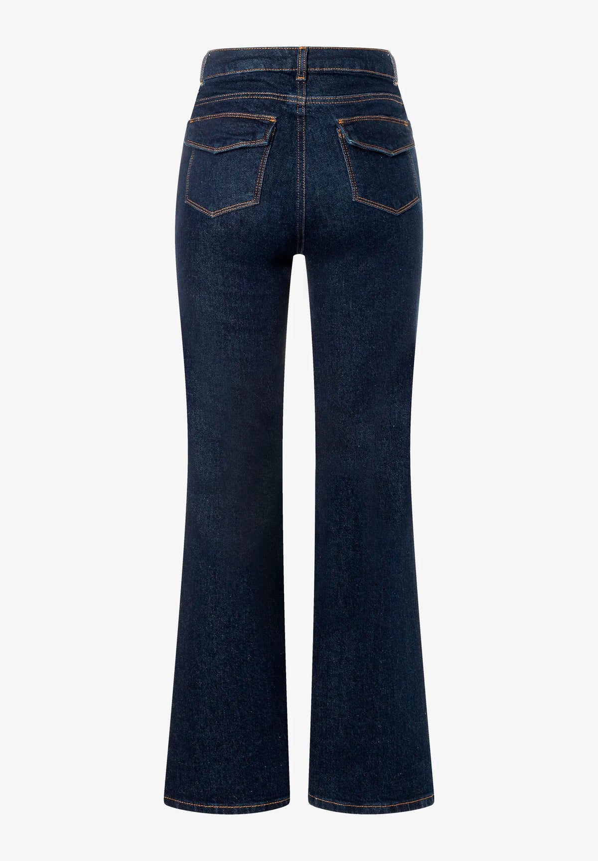 More &amp; More Rinse Wash Denim Dark Blue Women Bootcut Jeans SKU: 61084252_M0970 Image 06