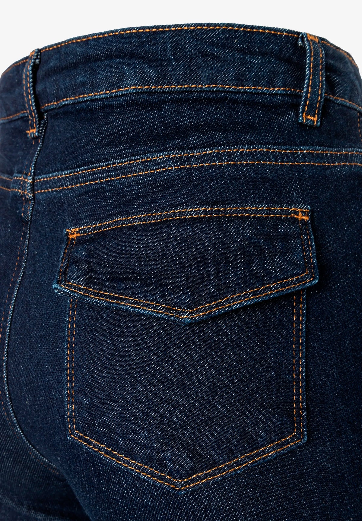 More &amp; More Rinse Wash Denim Dark Blue Women Bootcut Jeans SKU: 61084252_M0970 Image 07