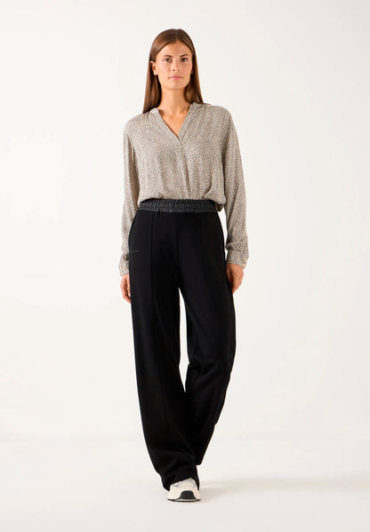 More &amp; More Black Women Jersey Trousers with Satin Waistband SKU: 61084801_M0790 Image 02
