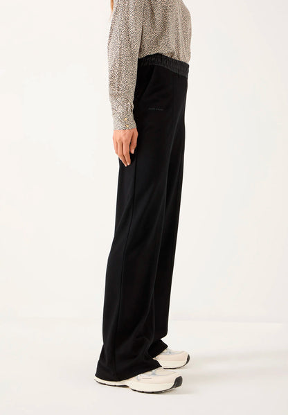 More &amp; More Black Women Jersey Trousers with Satin Waistband SKU: 61084801_M0790 Image 03