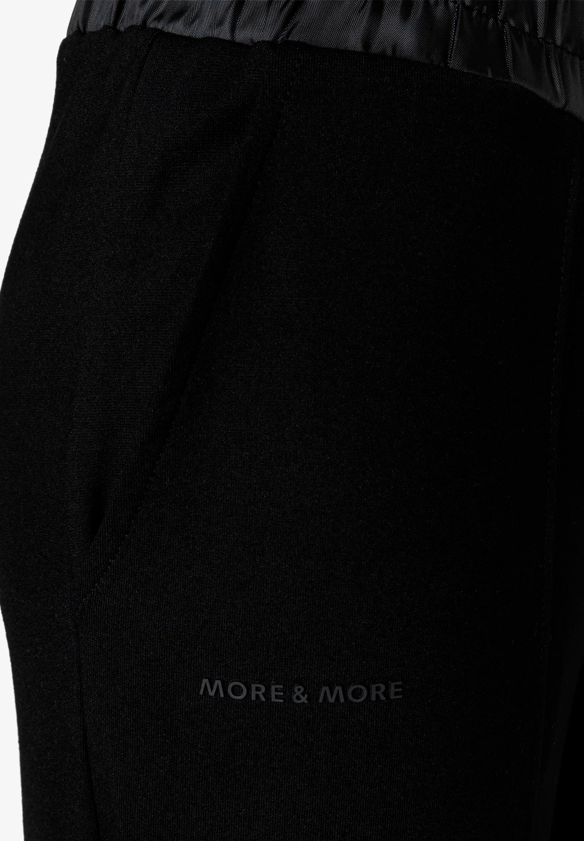 More &amp; More Black Women Jersey Trousers with Satin Waistband SKU: 61084801_M0790 Image 07
