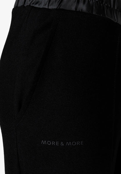 More &amp; More Black Women Jersey Trousers with Satin Waistband SKU: 61084801_M0790 Image 07