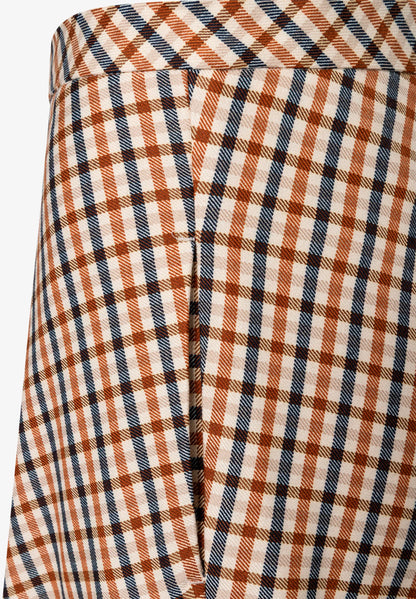 More &amp; More Wallpaper Print Women More Plaid Skirt SKU: 61085050_M4031 Image 07
