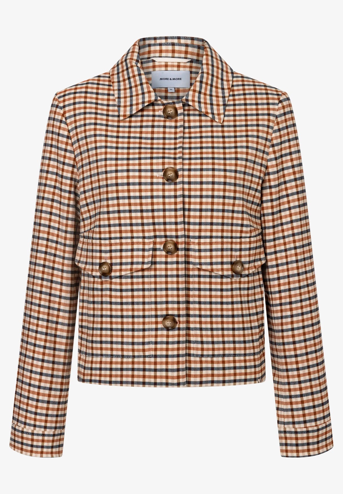 More &amp; More Wallpaper Print Women Blazer SKU: 61086050_M4031 Image 04