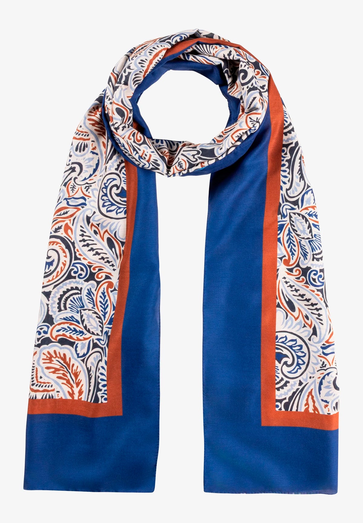 More &amp; More Flower Jaquard Women Scarf with Paisley Print SKU: 61089011_M4373 Image 03