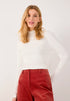 More & More Off White Women Ribbed Top SKU: 61090005_M0041 Image 01