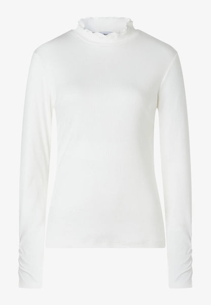 More &amp; More Off White Women Ribbed Top SKU: 61090005_M0041 Image 03