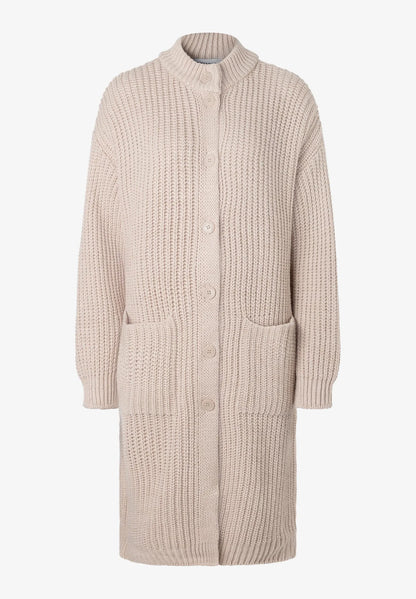 More &amp; More Powder Creme Women Long Knit Coat SKU: 61091205_M0031 Image 03