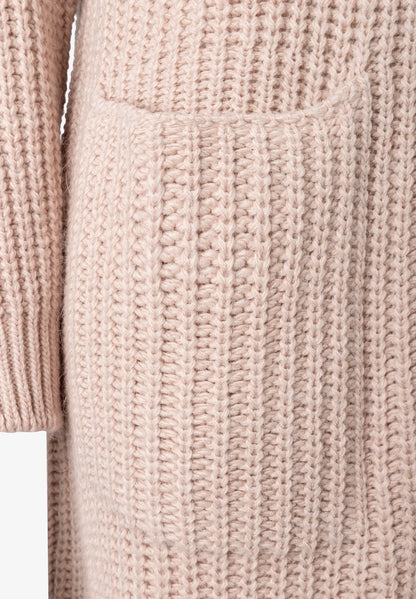 More &amp; More Powder Creme Women Long Knit Coat SKU: 61091205_M0031 Image 06