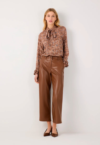 More &amp; More Minimal Print Women Printed Blouse with Bow SKU: 61092002_M4272 Image 02