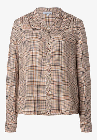 More &amp; More Wallpaper Print Women Checked Blouse SKU: 61092005_M4031 Image 03