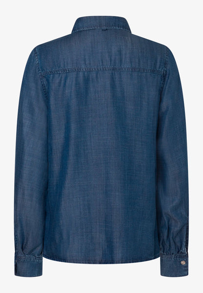 More &amp; More Middle Blue Denim Women Denim Blouse SKU: 61092200_M0962 Image 04
