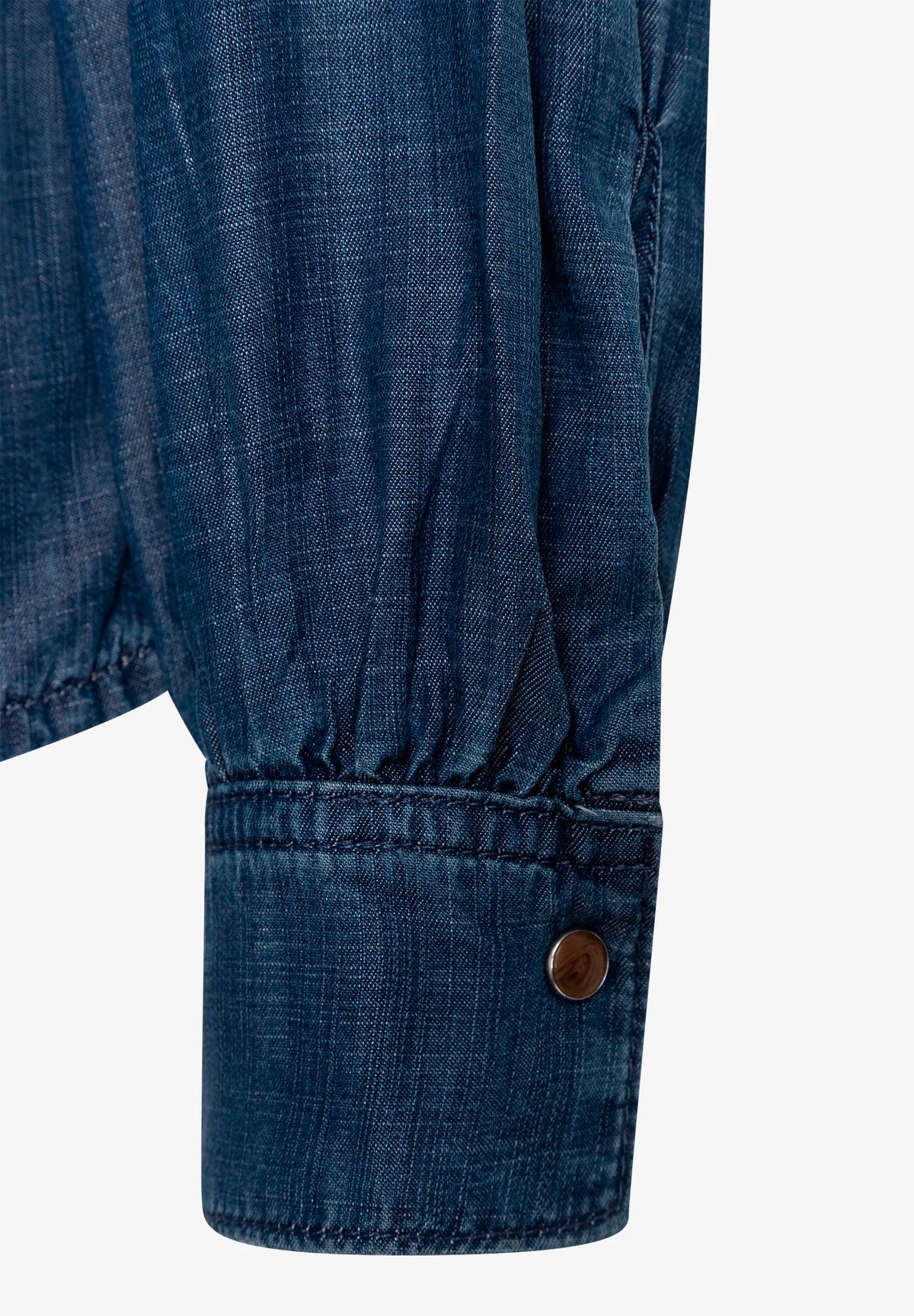 More &amp; More Middle Blue Denim Women Denim Blouse SKU: 61092200_M0962 Image 05