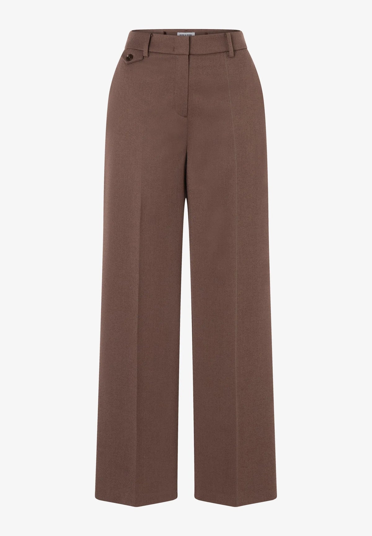 More &amp; More Two Tone Animal Print Women Wide-Leg Trousers SKU: 61094001_M2279 Image 03
