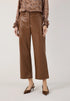 More & More Espresso Brown Women Faux Leather Culottes SKU: 61094007_M0279 Image 01