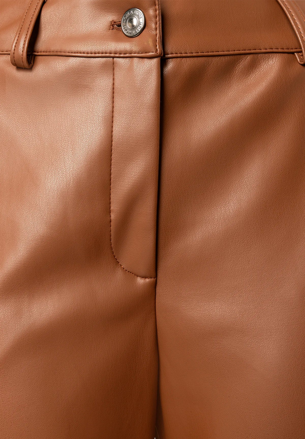 More &amp; More Espresso Brown Women Faux Leather Culottes SKU: 61094007_M0279 Image 08