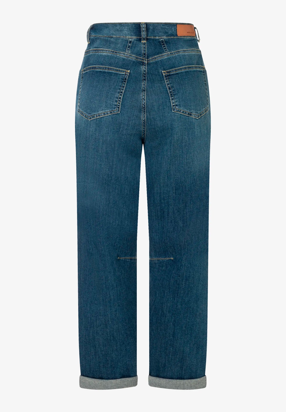 More &amp; More Middle Blue Denim Women Barrel Jeans SKU: 61094203_M0962 Image 04
