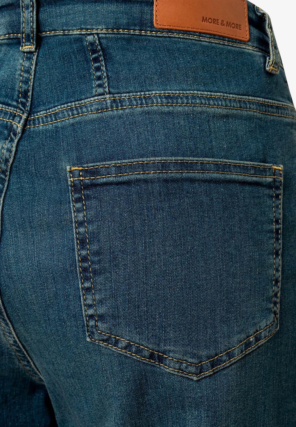 More &amp; More Middle Blue Denim Women Barrel Jeans SKU: 61094203_M0962 Image 05