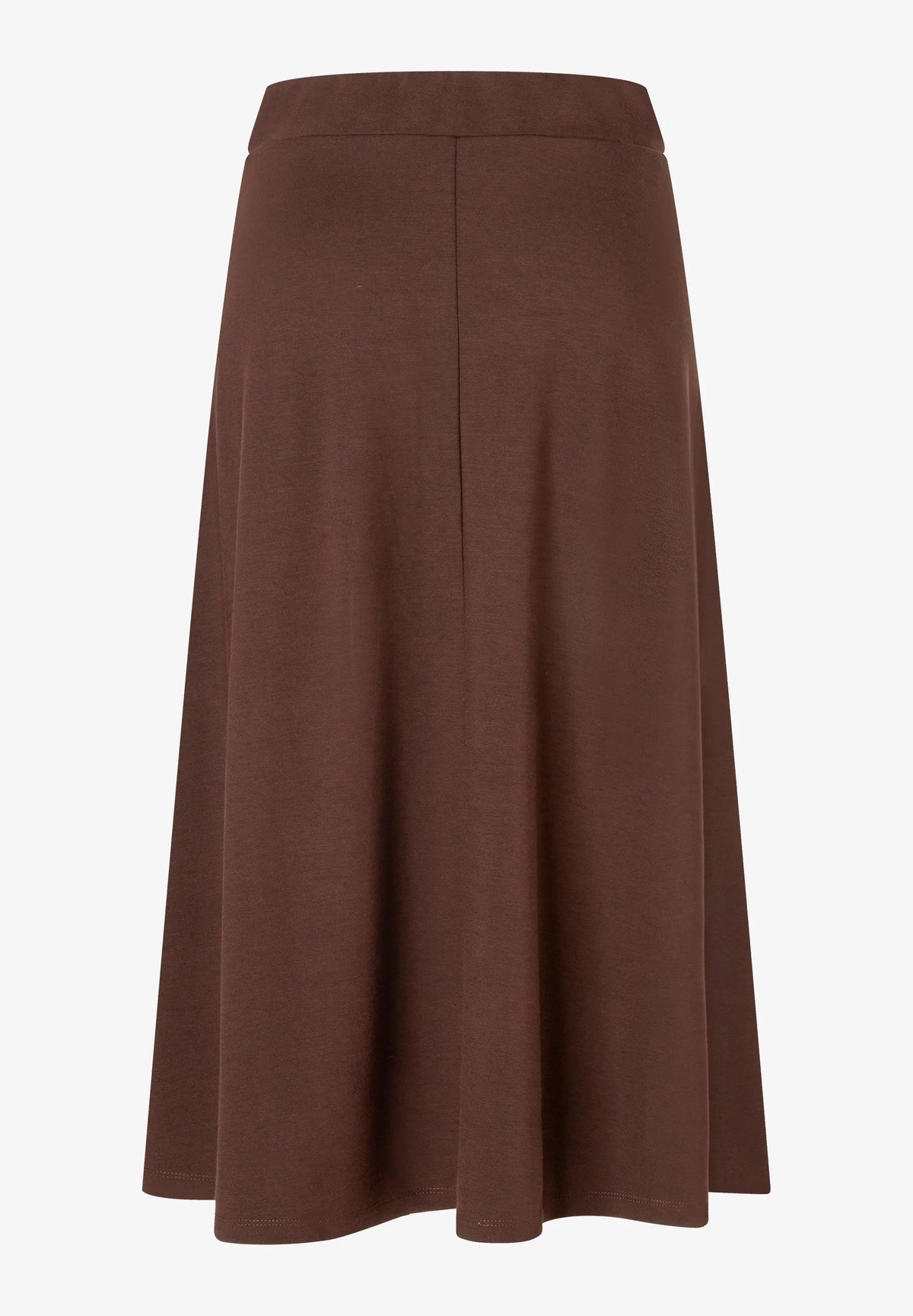More &amp; More Espresso Brown Women Wide Jersey Skirt SKU: 61095602_M0279 Image 05