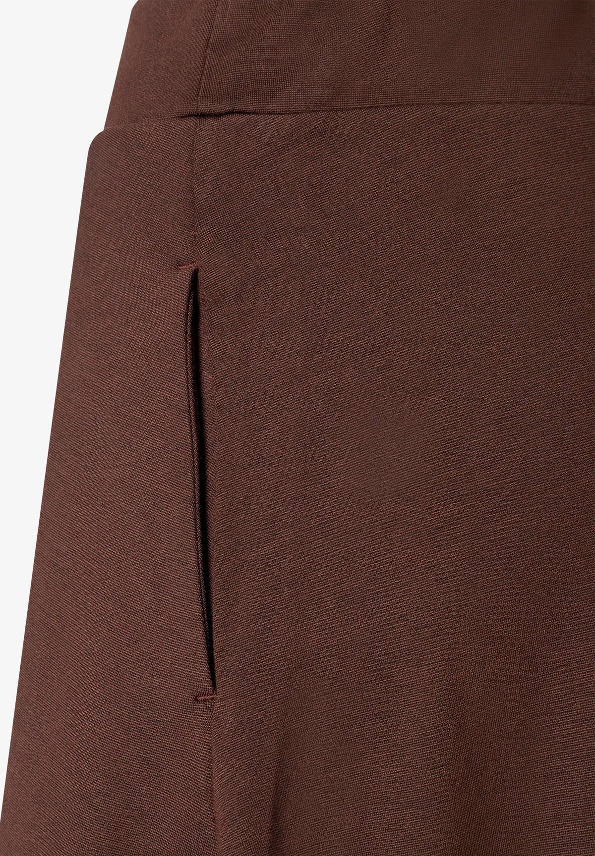 More &amp; More Espresso Brown Women Wide Jersey Skirt SKU: 61095602_M0279 Image 06