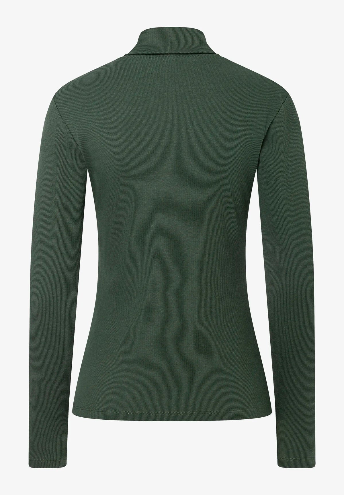 More &amp; More Deep Forest Green Women Roll-Neck Top SKU: 61100060_M0689 Image 04
