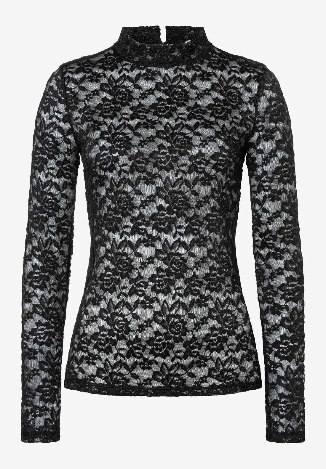 More &amp; More Black Women Lace Top SKU: 61100061_M0790 Image 02