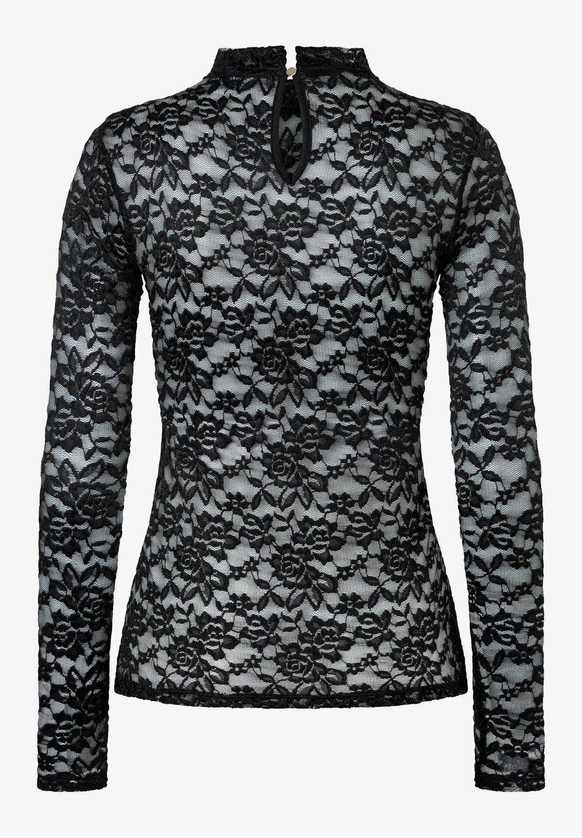 More &amp; More Black Women Lace Top SKU: 61100061_M0790 Image 03