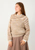 More & More Rhomb Intarsia Knit Women Striped-Effect Jumper SKU: 61101050_M4244 Image 01