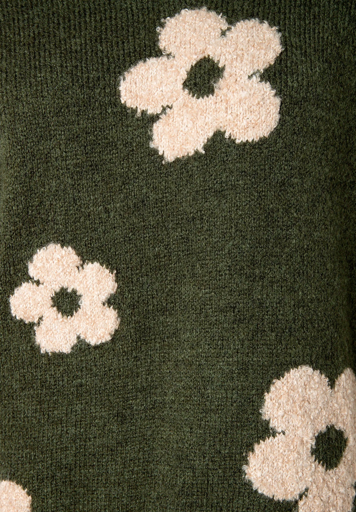 More &amp; More Flower Intarsia Knit Women Floral Jumper SKU: 61101054_M2689 Image 04
