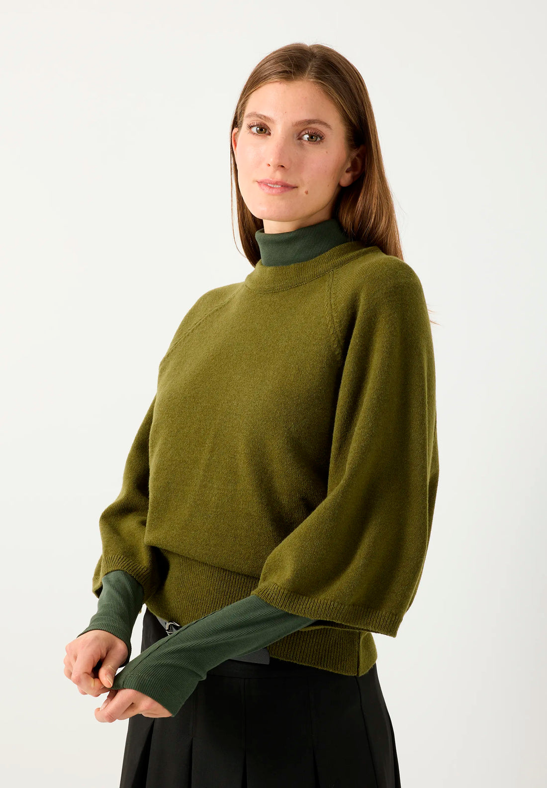 More &amp; More New Spring Green Women Wide-Sleeve Jumper SKU: 61101056_M0642 Image 01