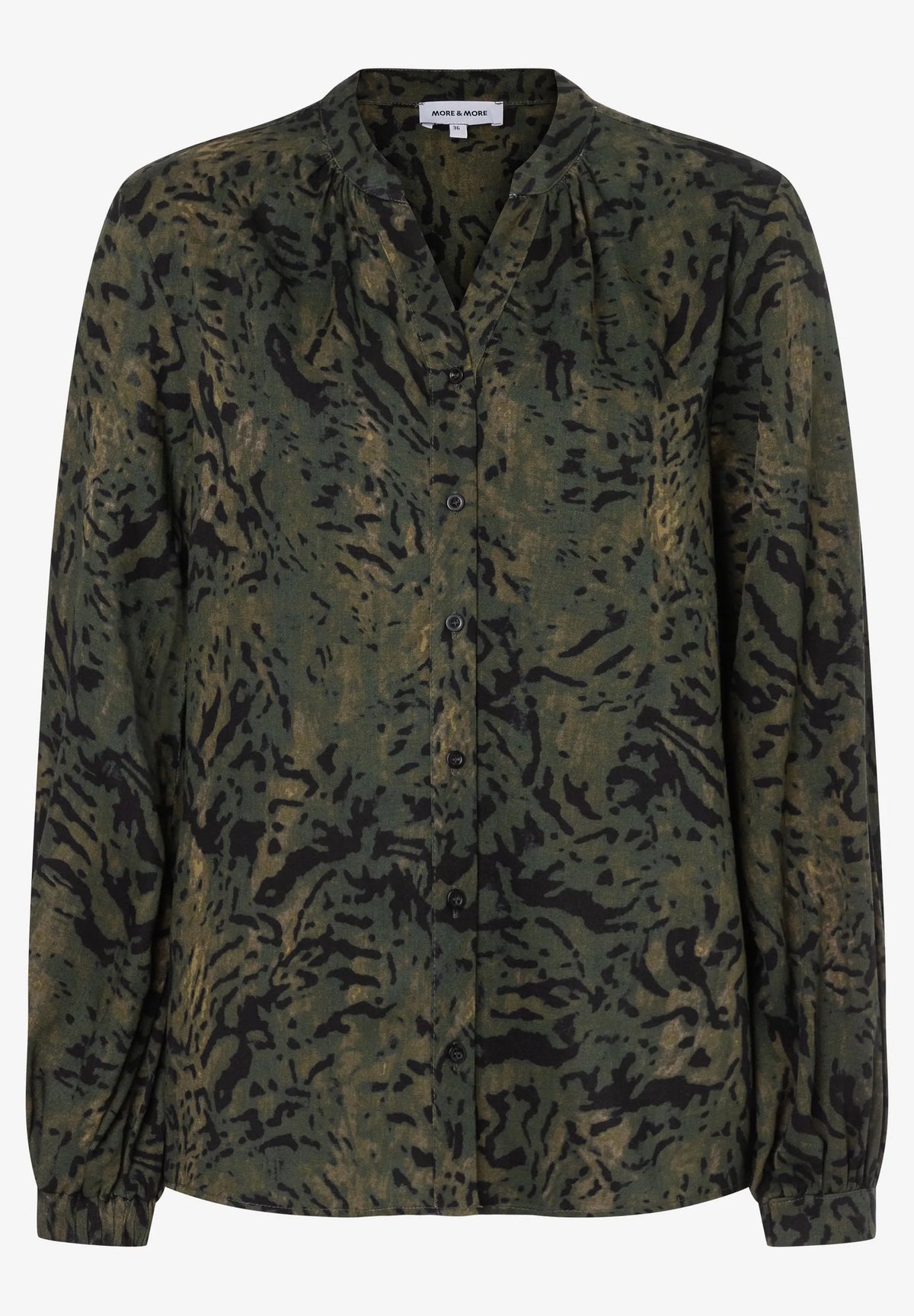 More &amp; More Modern Animal Print Women Blouse with All-Over Print SKU: 61102052_M4689 Image 03