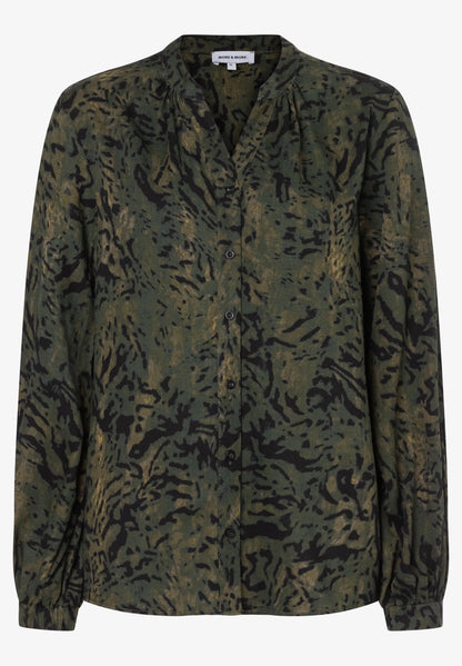 More &amp; More Modern Animal Print Women Blouse with All-Over Print SKU: 61102052_M4689 Image 03