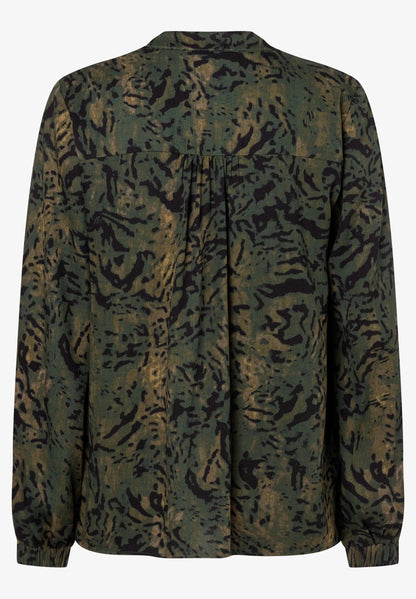 More &amp; More Modern Animal Print Women Blouse with All-Over Print SKU: 61102052_M4689 Image 04