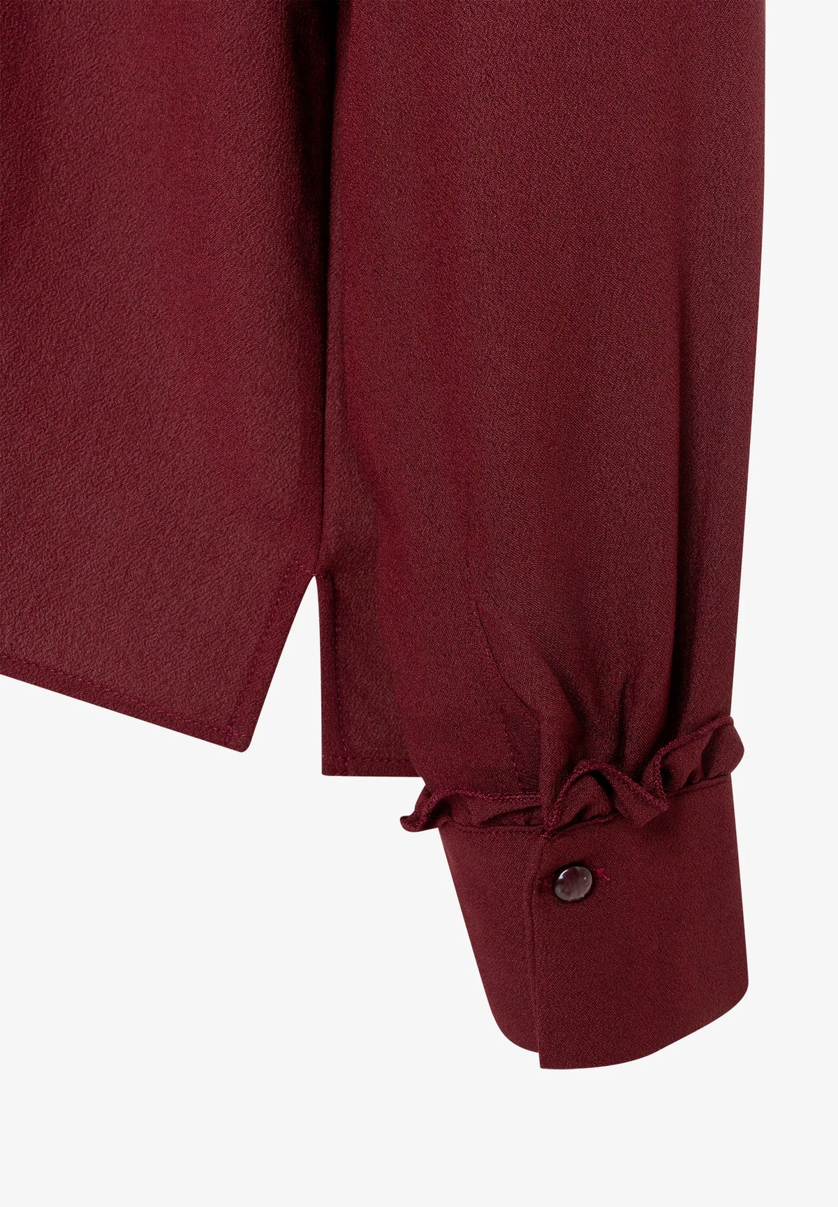 More &amp; More Pomegranate Red Women Blouse with Decorative Pleats SKU: 61102053_M0561 Image 05