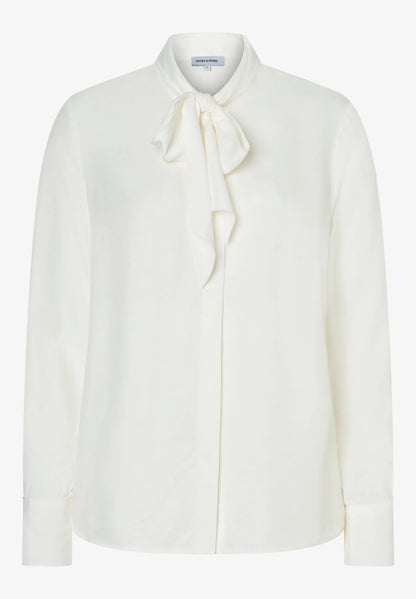 More &amp; More Off White Women Pussy-Bow Blouse SKU: 61102059_M0041 Image 03