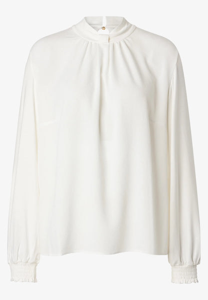 More &amp; More Off White Women Blouse with Jersey Sleeves SKU: 61102650_M0041 Image 03