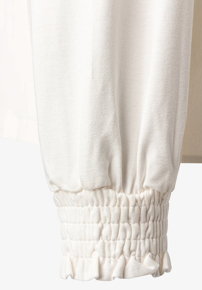 More &amp; More Off White Women Blouse with Jersey Sleeves SKU: 61102650_M0041 Image 05