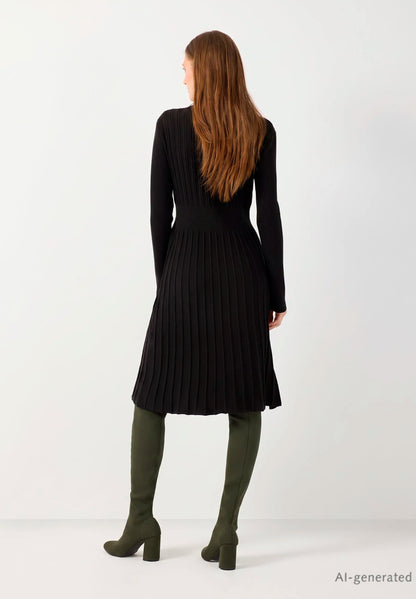 More &amp; More Black Women Ribbed Knit Dress SKU: 61103750_M0790 Image 02
