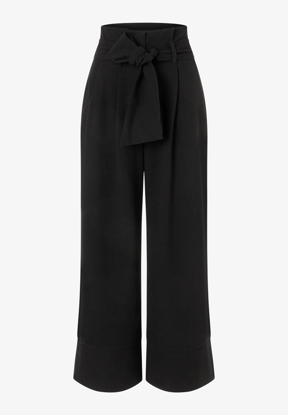 More &amp; More Black Women Flannel Culottes with Belt SKU: 61104950_M0790 Image 04