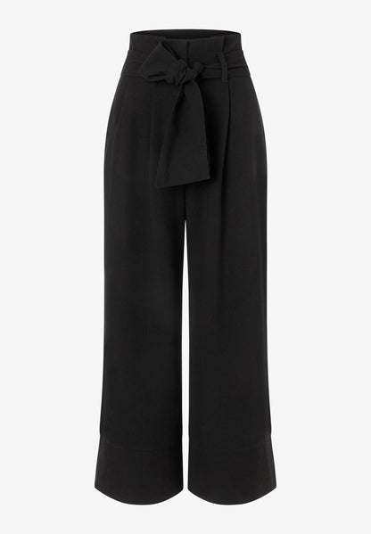 More &amp; More Black Women Flannel Culottes with Belt SKU: 61104950_M0790 Image 04