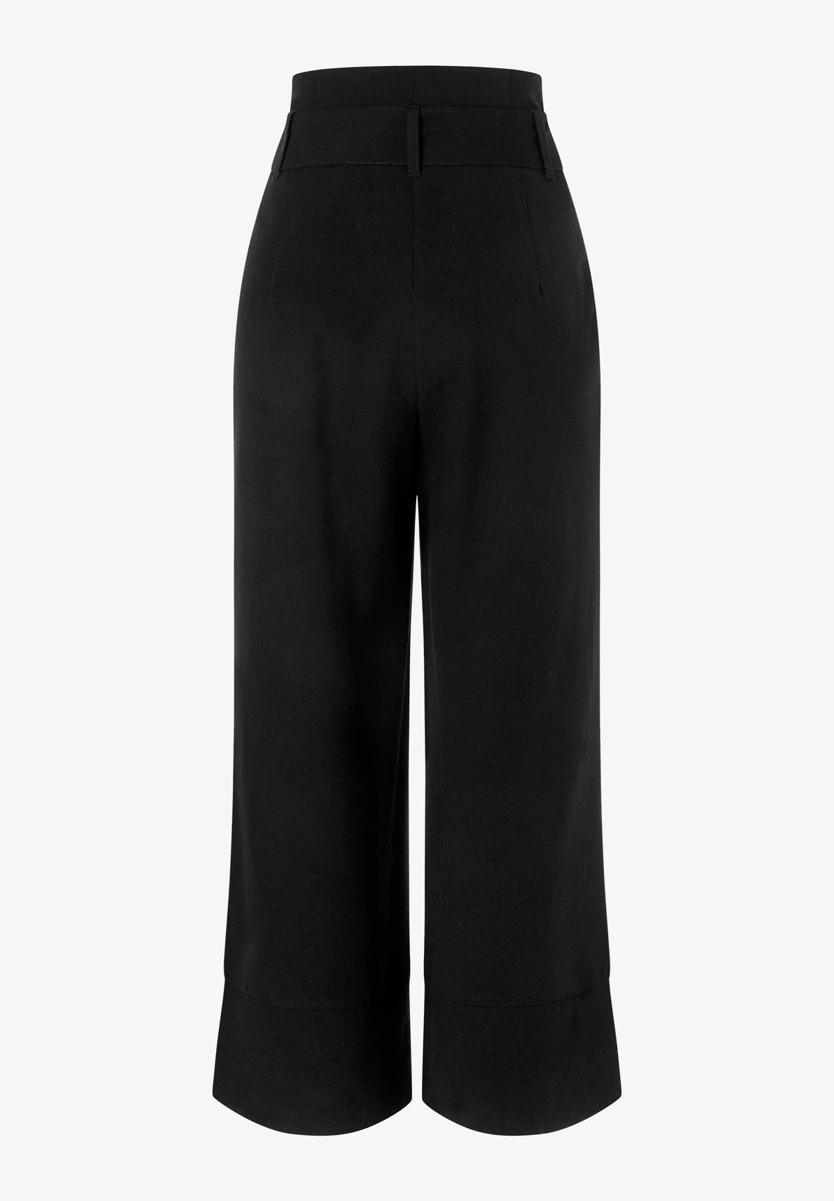 More &amp; More Black Women Flannel Culottes with Belt SKU: 61104950_M0790 Image 05