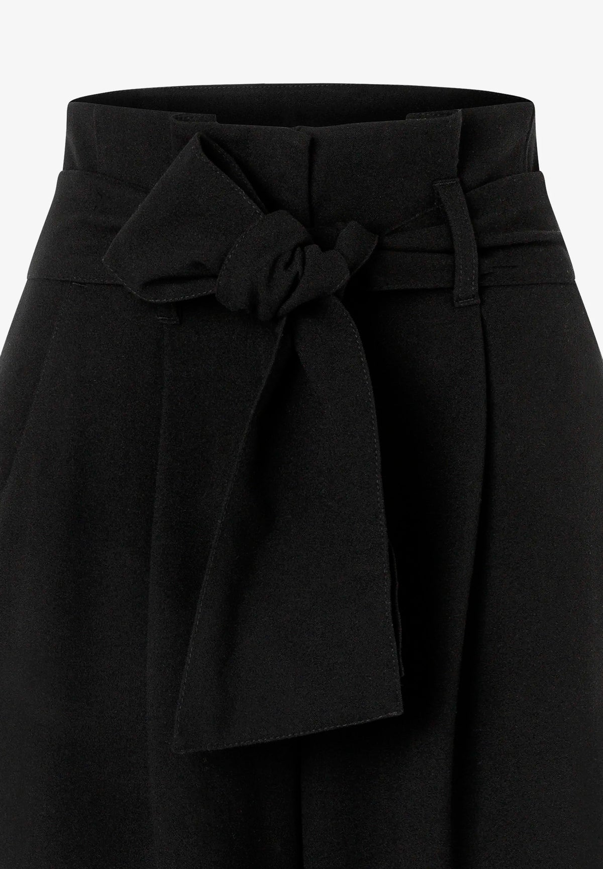 More &amp; More Black Women Flannel Culottes with Belt SKU: 61104950_M0790 Image 06