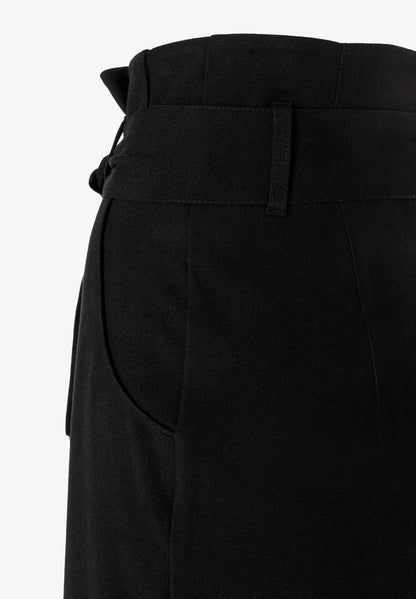 More &amp; More Black Women Flannel Culottes with Belt SKU: 61104950_M0790 Image 07