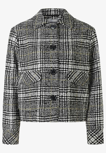 More &amp; More Coloured Flowers Women Glen Check Jacket SKU: 61106054_M4790 Image 02