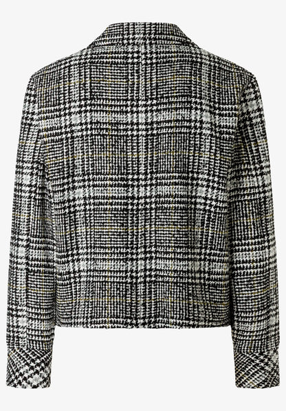 More &amp; More Coloured Flowers Women Glen Check Jacket SKU: 61106054_M4790 Image 03