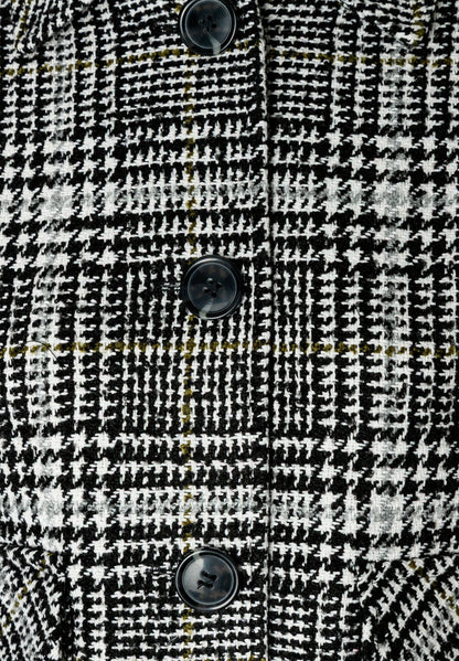 More &amp; More Coloured Flowers Women Glen Check Jacket SKU: 61106054_M4790 Image 05