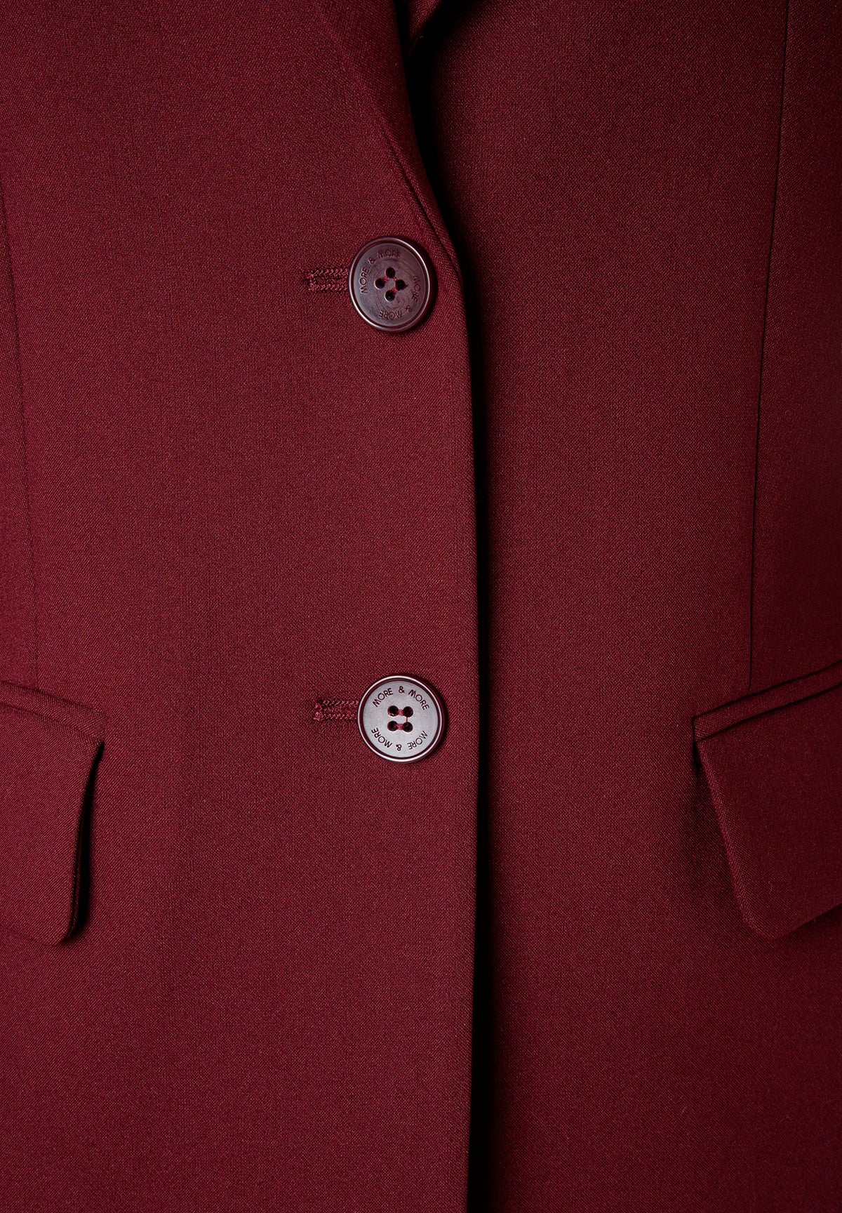 More &amp; More Pomegranate Red Women Blazer SKU: 61106058_M0561 Image 08