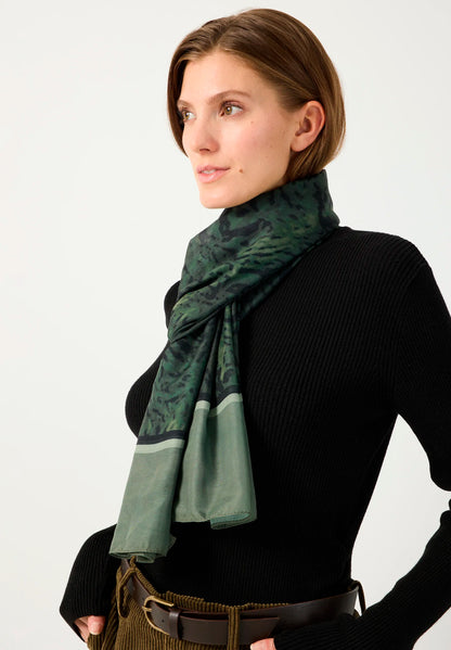 More &amp; More Modern Animal Print Women Printed Scarf SKU: 61109010_M4689 Image 01